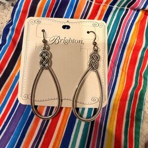 Brighton Silver Knot Teardrop Earrings